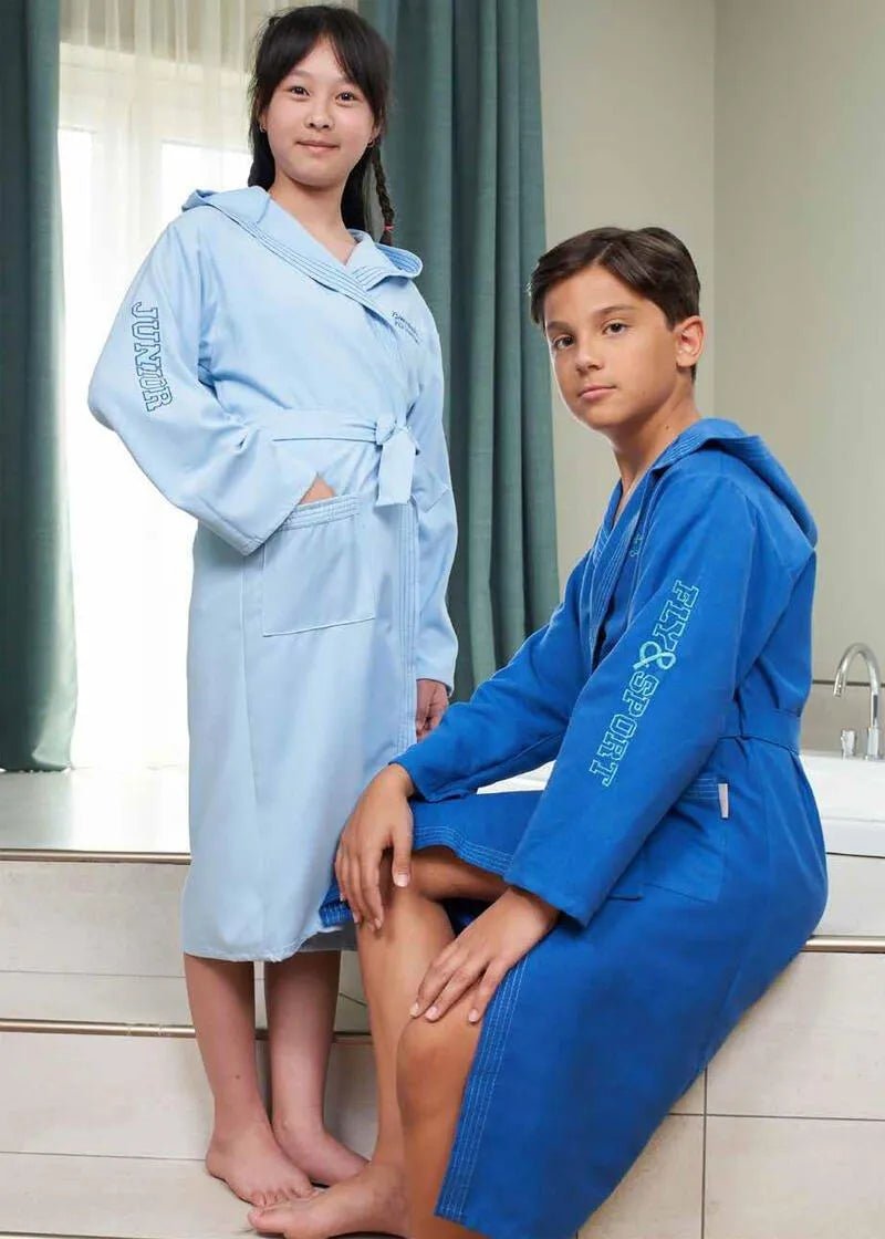 Accappatoio bambino bambina in microfibra Biancaluna Fly e Sport