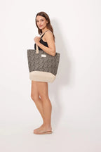 Borsa mare in cotone con zip Ysabel Mora 86298