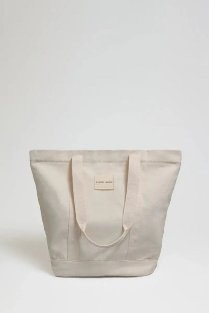 Borsa mare in puro cotone con zip Ysabel Mora 86201