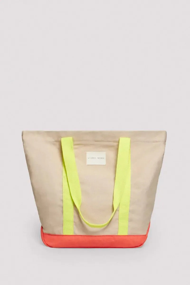 Borsa mare in puro cotone con zip Ysabel Mora 86201