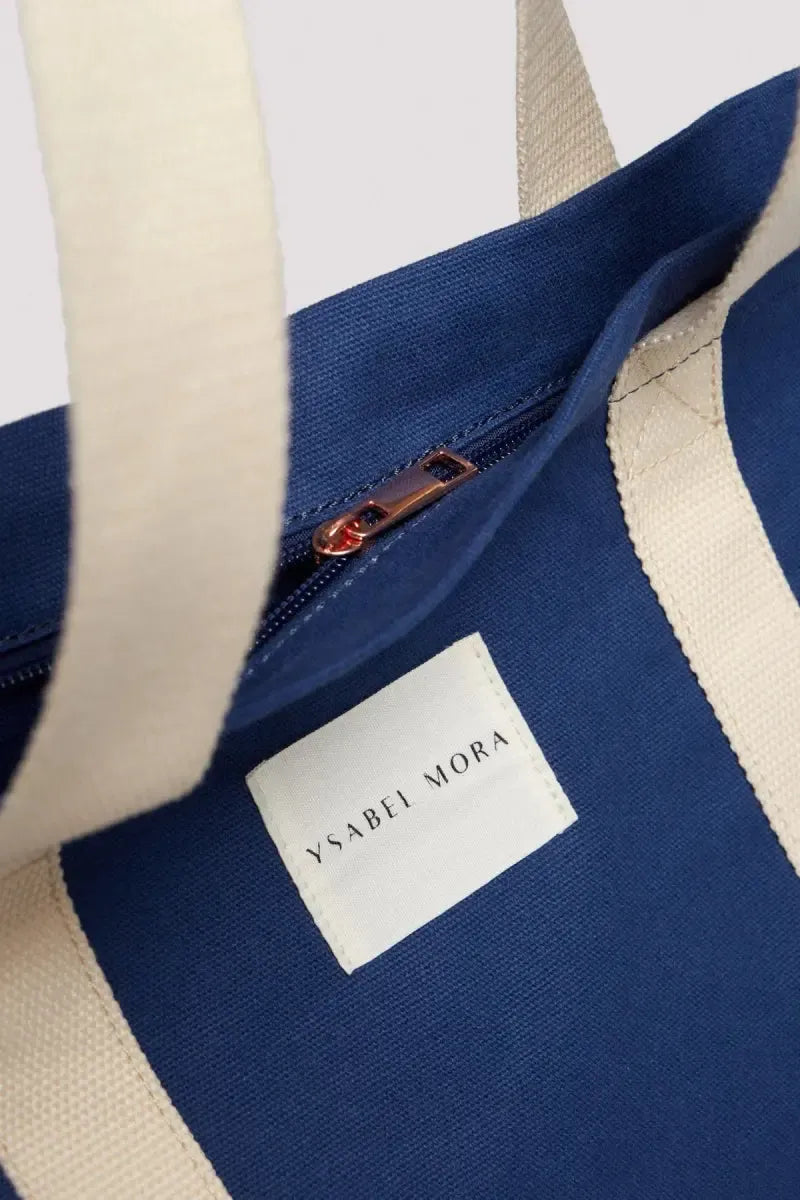 Borsa mare in puro cotone con zip Ysabel Mora 86201