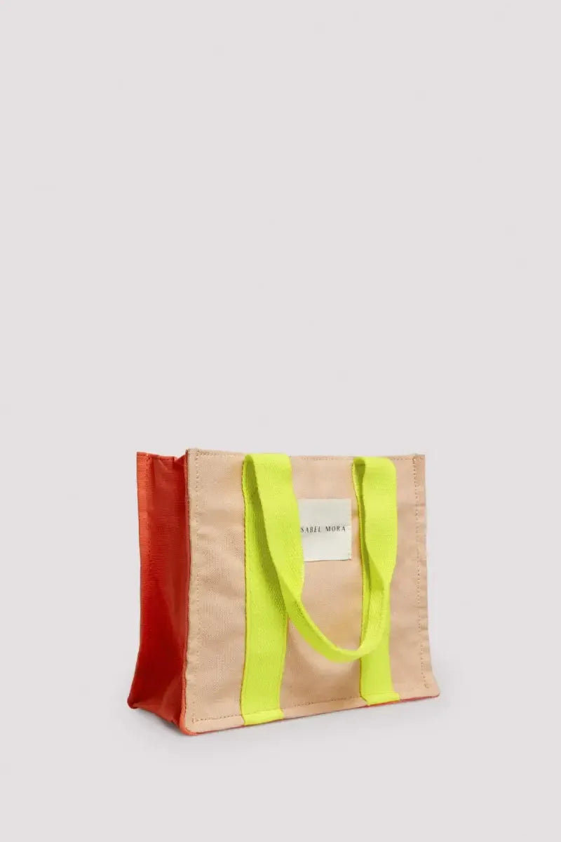 Borsa mare mini in puro cotone con zip Ysabel Mora 86206
