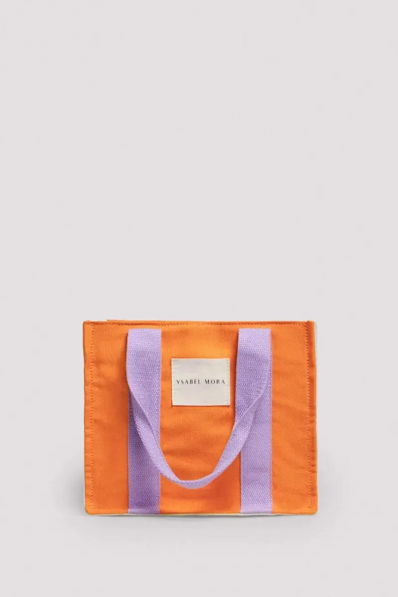 Borsa mare mini in puro cotone con zip Ysabel Mora 86206