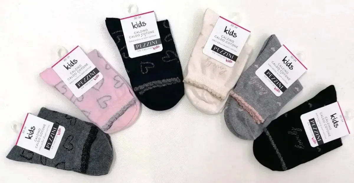Calze corte bambina in caldo cotone Pezzini GCZ-PAI211301