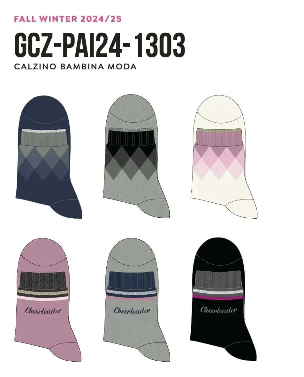 Calze corte bambina in caldo cotone Pezzini GCZ-PAI241303