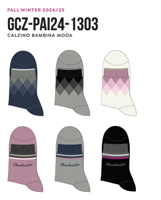 Calze corte bambina in caldo cotone Pezzini GCZ-PAI241303