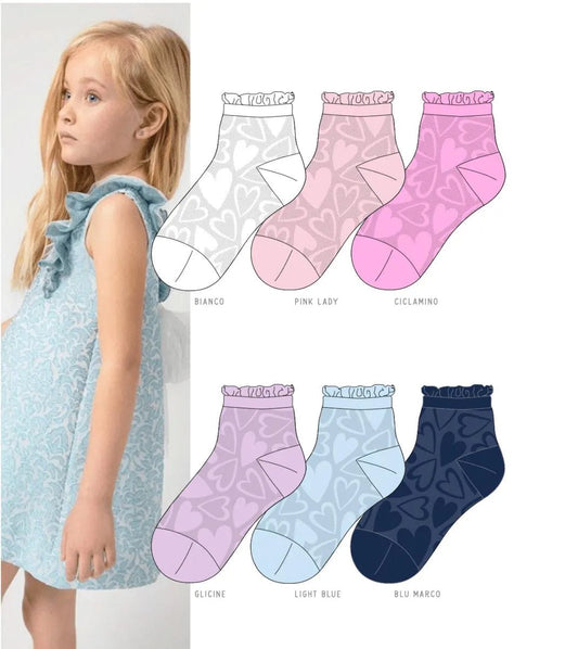 Calze corte bambina in filo di scozia elasticizzata Pezzini GCZ-PPE25003