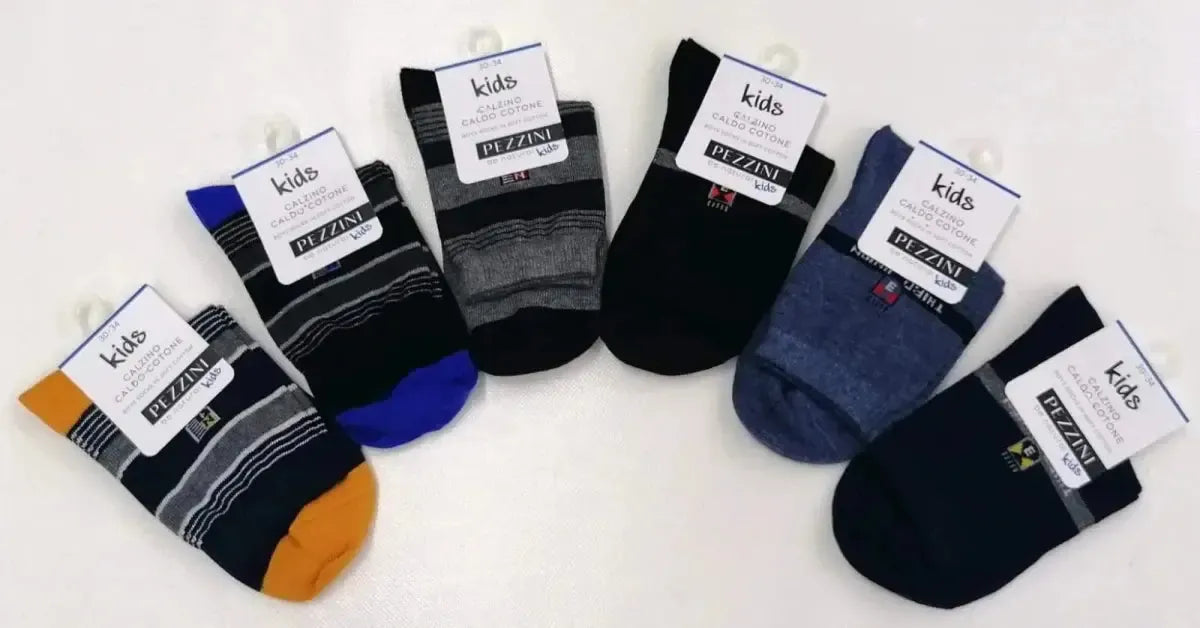 Calze corte bambino in caldo cotone Pezzini BCZ-PAI211101