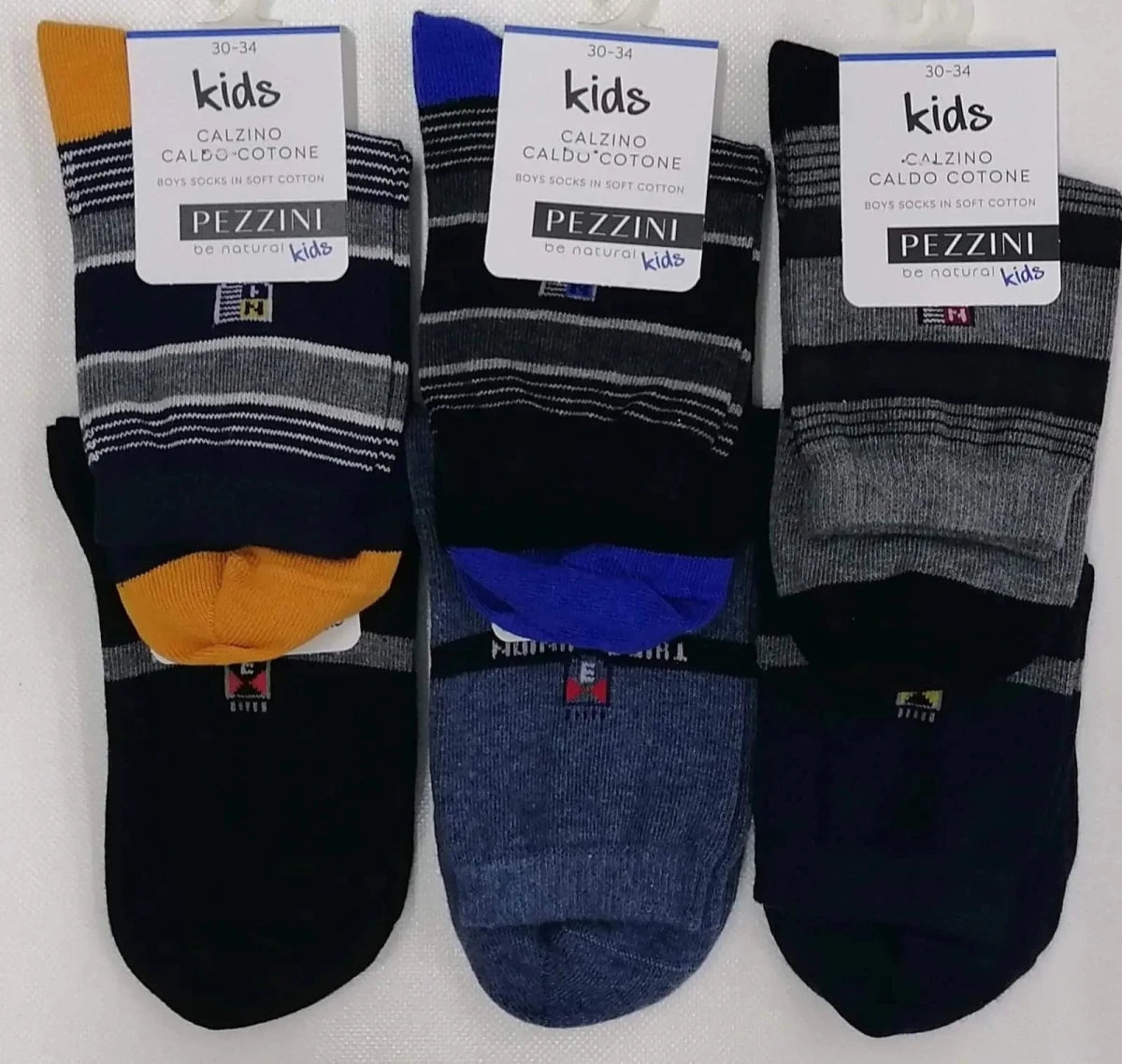 Calze corte bambino in caldo cotone Pezzini BCZ-PAI211101