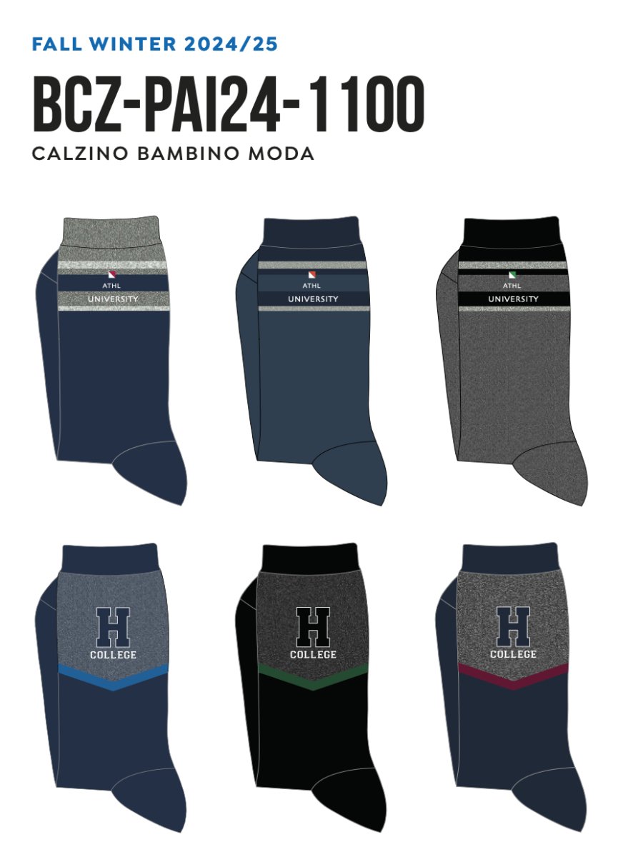 Calze corte bambino in caldo cotone Pezzini BCZ-PAI241100