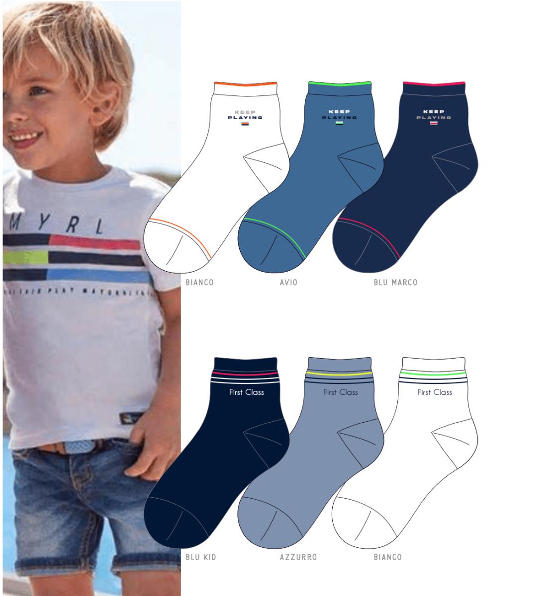 Calze corte bambino in filo di scozia elasticizzata Pezzini BCZ-PPE25003