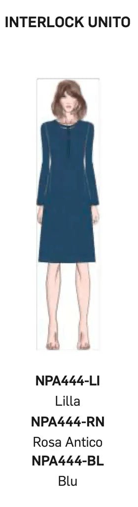 Camicia da notte donna Nottingham serafino caldo cotone interlock NPA444