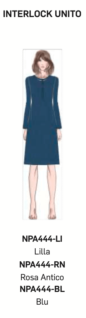 Camicia da notte donna Nottingham serafino caldo cotone interlock NPA444