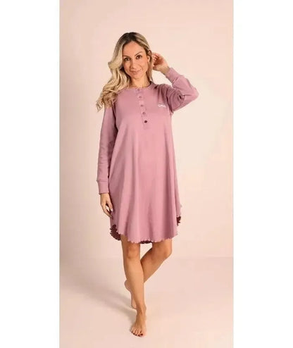 Camicia da notte donna serafino invernale interlock Gary 5092