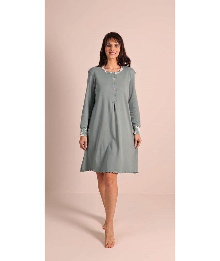 Camicia da notte donna serafino invernale interlock Gary 5098