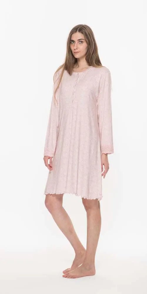 Camicia da notte donna serafino invernale viscosa Gary Q50182