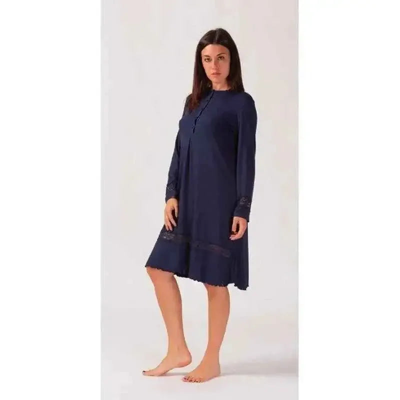 Camicia da notte donna serafino viscosa Gary 500053