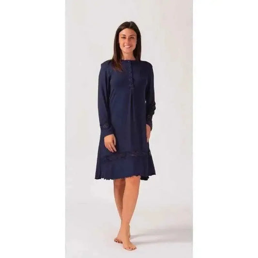 Camicia da notte donna serafino viscosa Gary 500053