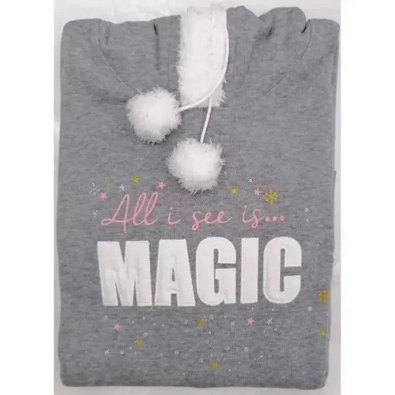 Camicia da notte maxi maglia felpa donna cotone Venere Double Canotta 9620