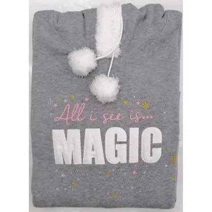 Camicia da notte maxi maglia felpa donna cotone Venere Double Canotta 9620