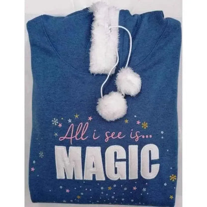 Camicia da notte maxi maglia felpa donna cotone Venere Double Canotta 9620