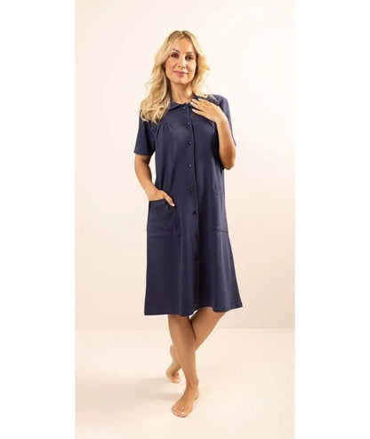 Camicia da notte mezza manica aperta donna Jersey Gary C522