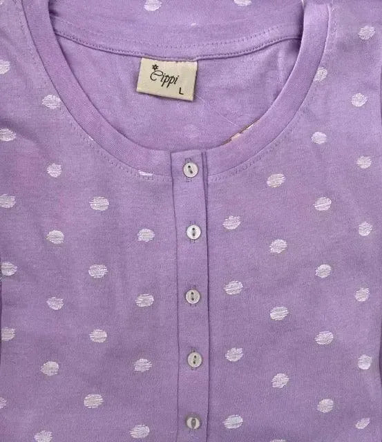 Camicia da notte mezza manica donna Cippi 6728