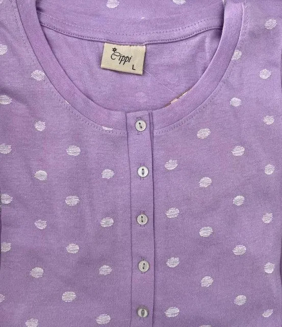 Camicia da notte mezza manica donna Cippi 6728