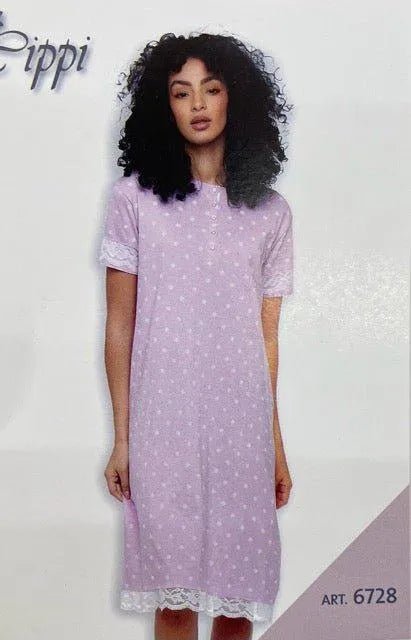 Camicia da notte mezza manica donna Cippi 6728