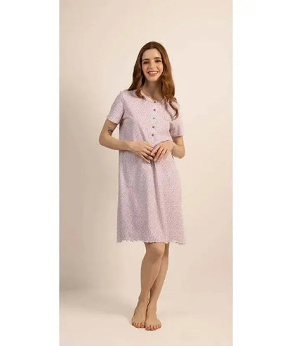Camicia da notte mezza manica donna Jersey Gary 5270
