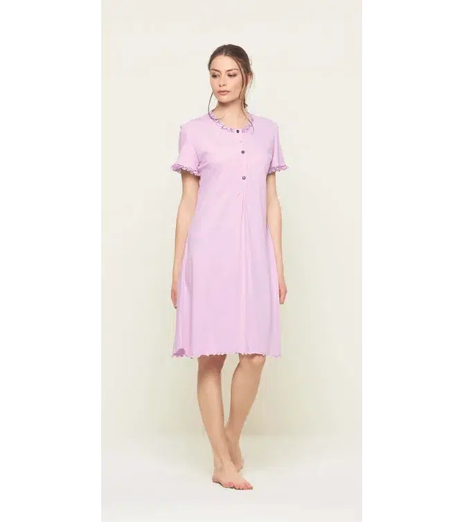 Camicia da notte mezza manica donna Jersey Gary U55096
