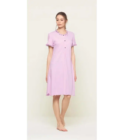 Camicia da notte mezza manica donna Jersey Gary U55096