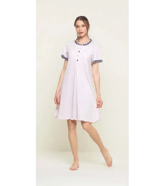 Camicia da notte mezza manica donna Jersey Gary U55096