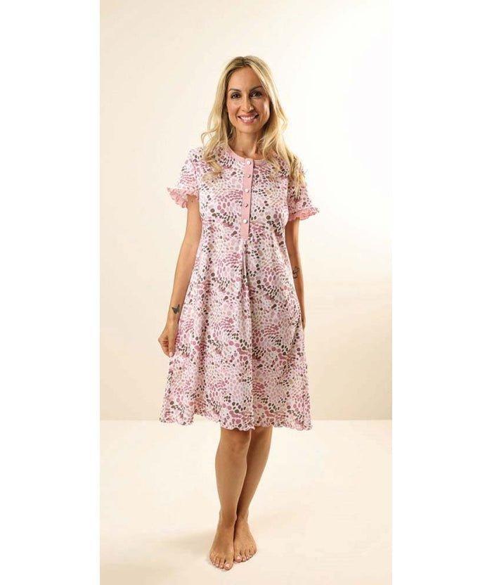 Camicia da notte mezza manica donna Jersey Gary Z55097