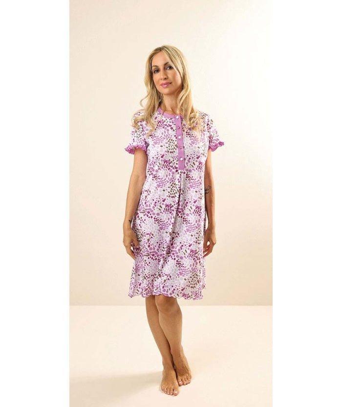 Camicia da notte mezza manica donna Jersey Gary Z55097