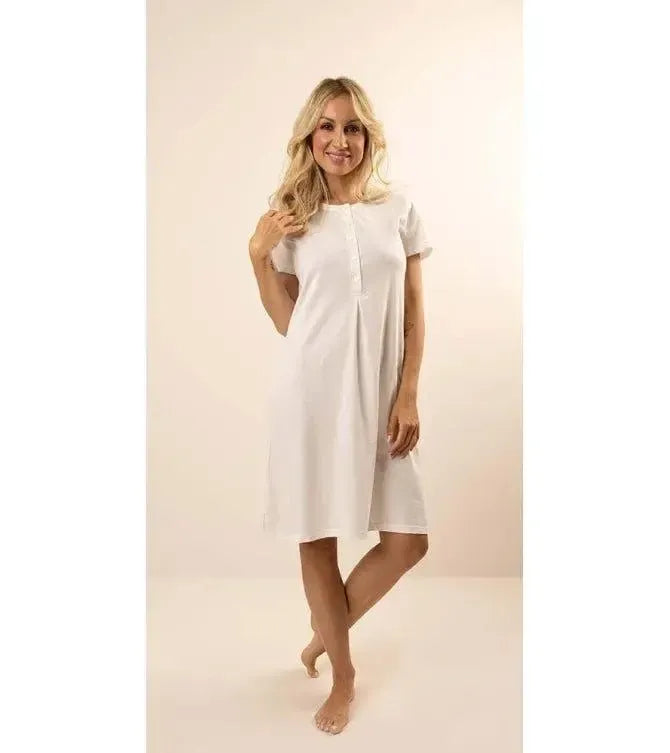Camicia da notte serafino mezza manica donna Jersey Gary CB585075