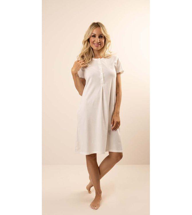 Camicia da notte serafino mezza manica donna Jersey Gary CB585075