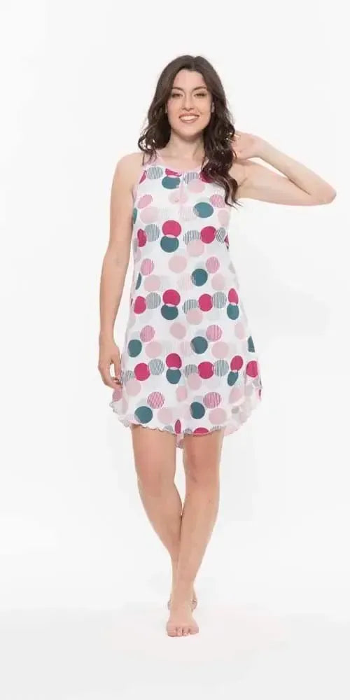 Camicia da notte spalla donna Jersey Gary R55078