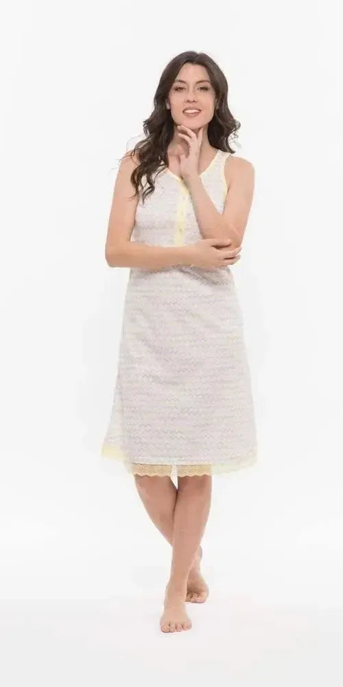 Camicia da notte spalla donna Jersey Gary R55088