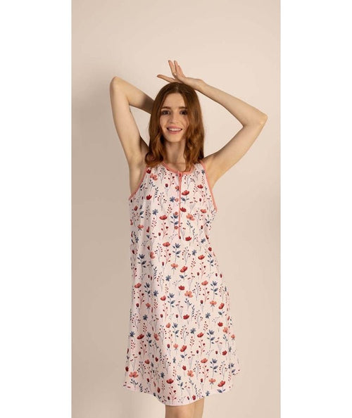 Camicia da notte spalla larga donna Jersey Gary 5260