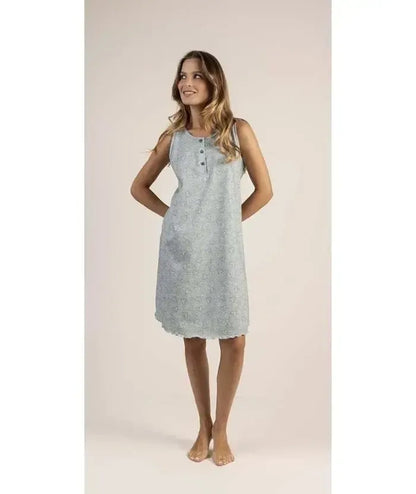 Camicia da notte spalla larga donna Jersey Gary 5371