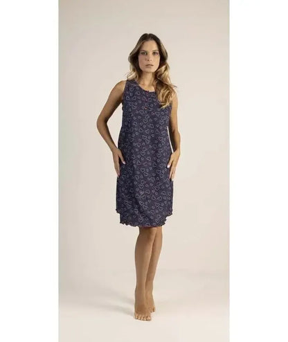 Camicia da notte spalla larga donna Jersey Gary 5371