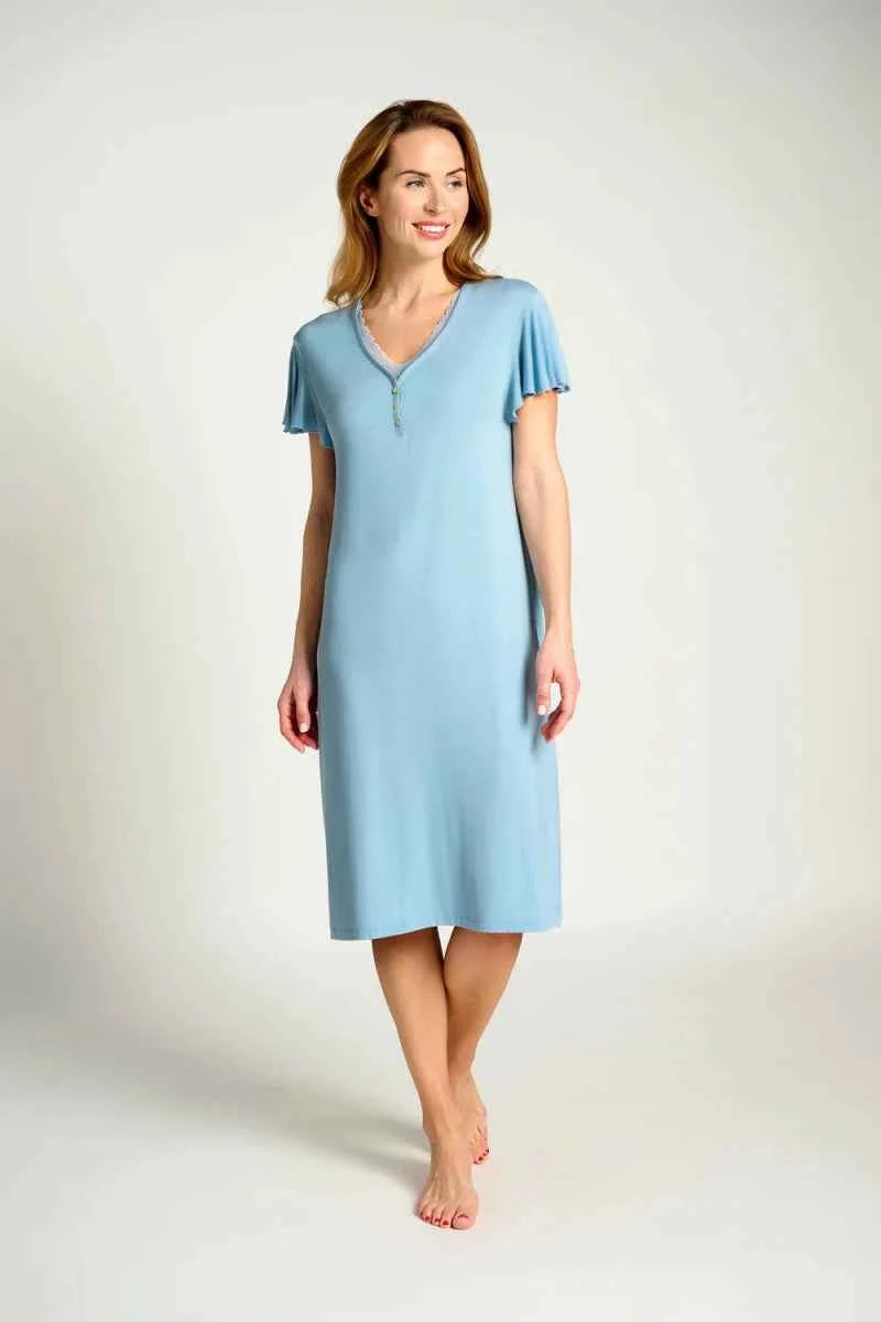 Camicia mezza manica serafino donna viscosa Muydemi 12021020