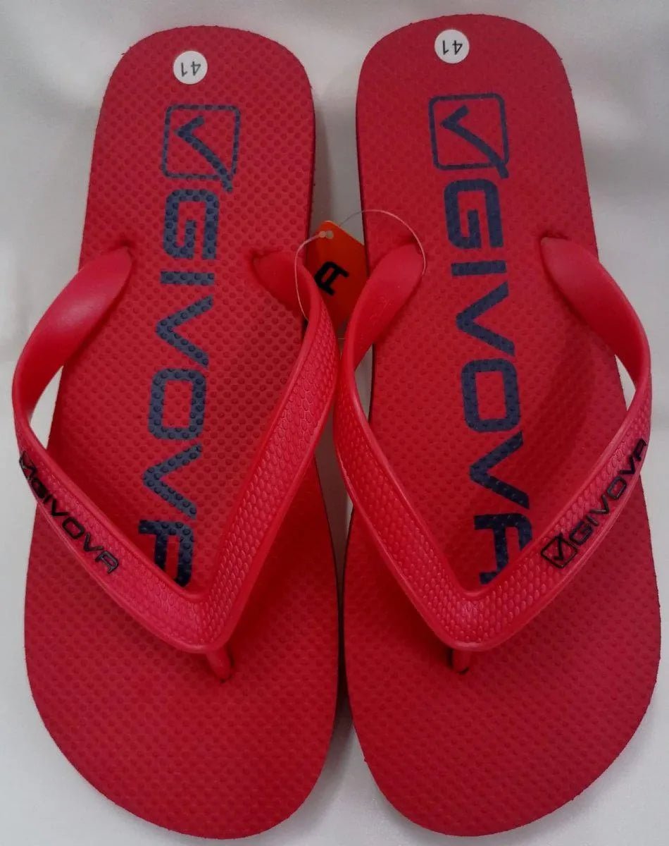 Ciabatta infradito rosso uomo Givova gomma CGU501