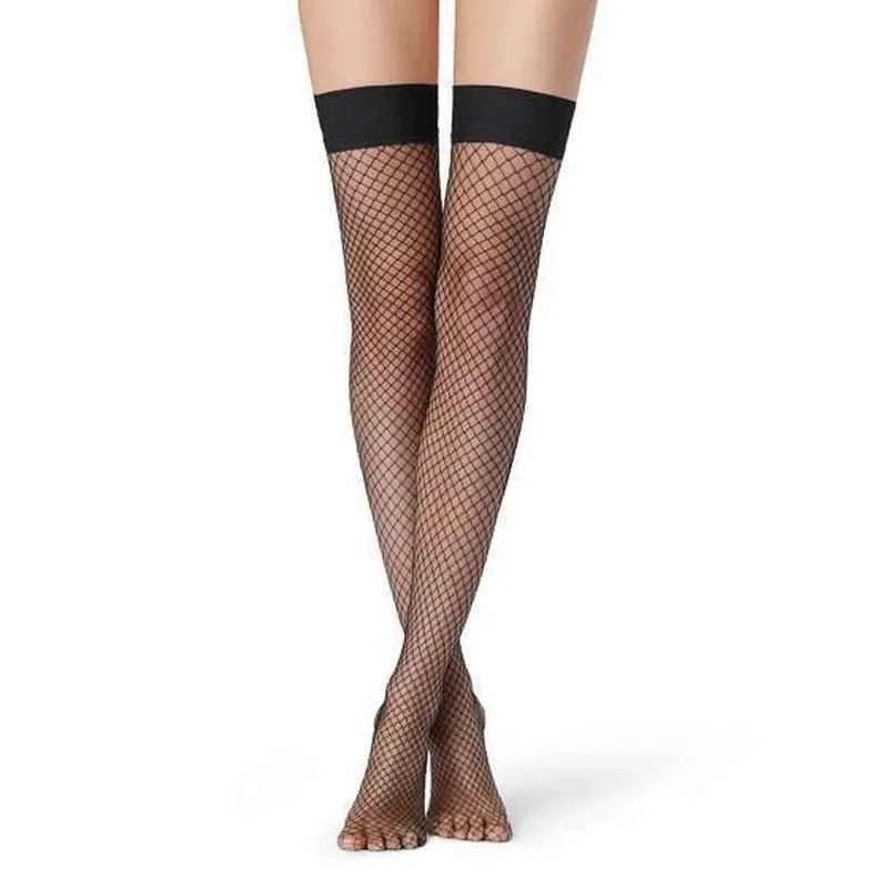 Collant donna Meri By Mura modello autoreggente in microrete