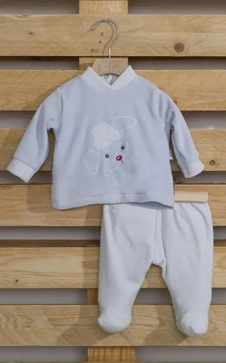 Completino Neonato ciniglia Gary S7009