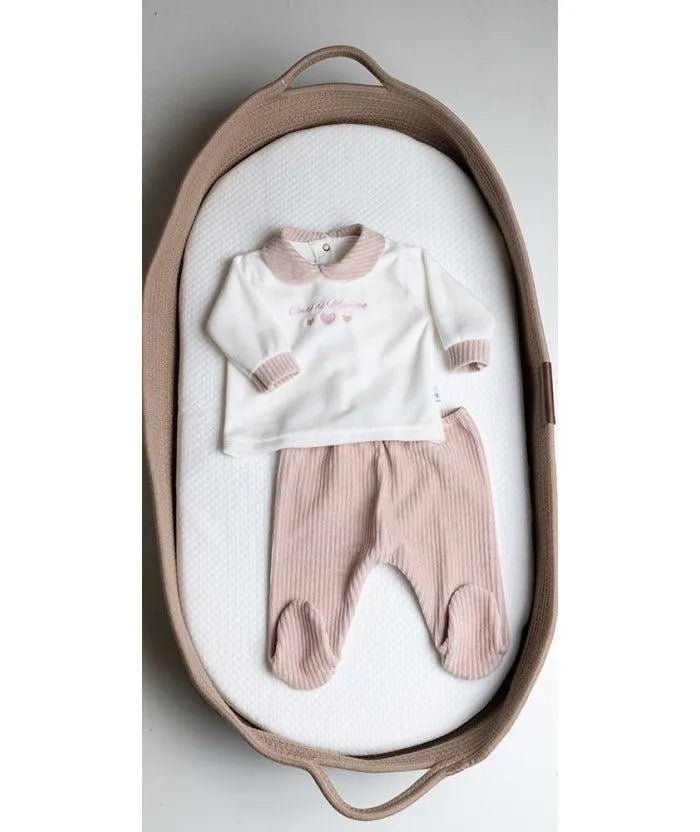 Completino clinico Neonata ciniglia a coste Gary 7082