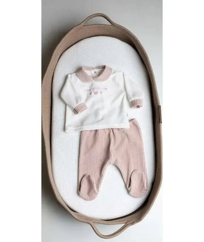 Completino clinico Neonata ciniglia a coste Gary 7082