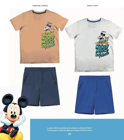 Completo corto cotone Mickey and Friends bambino DY72M7782