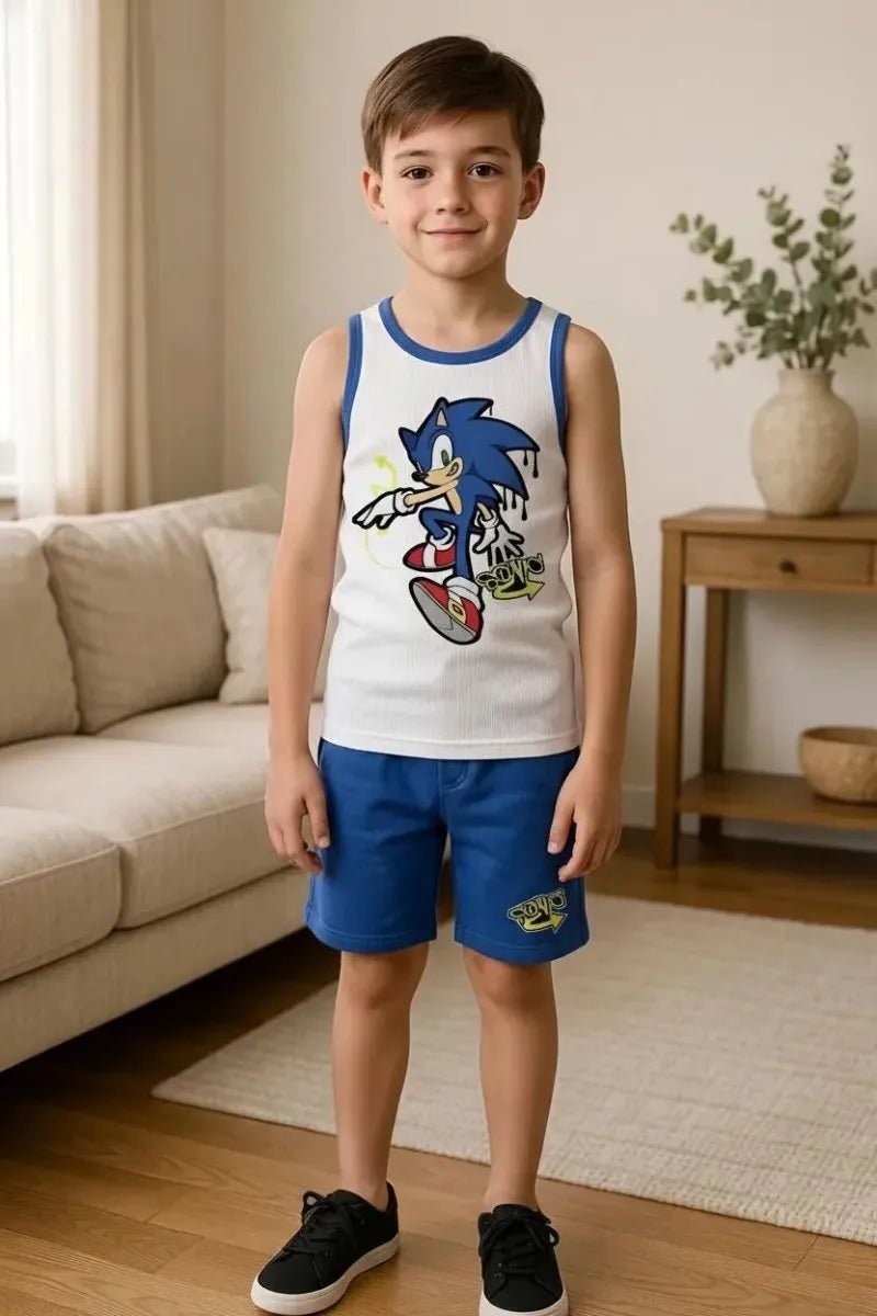 Completo corto cotone Sonic bambino SC72L7755
